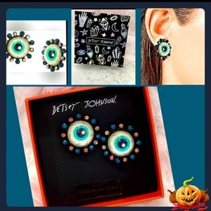 Betsey Johnson Halloween Eye Earrings